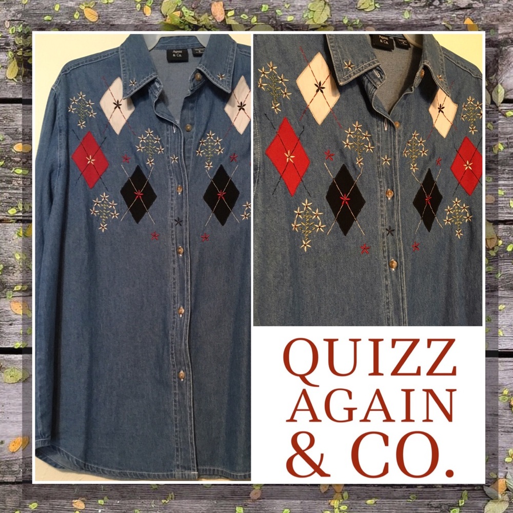 QUIZZ AGAIN & CO. Vintage Denim Shirt